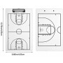 Дошка тренерська баскетбольна тактична Basketball Coaches Clipboard 35х22 см (BCCJ.1) Дошка тренерська баскетбольна тактична Basketball Coaches Clipboard 35х22 см (BCCJ.1)