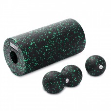 Набір масажний Cornix: м'яч Ball 8 см, м'яч Duoball 8х16 см, ролер Foam Roller 30х15 см (XR-0079)