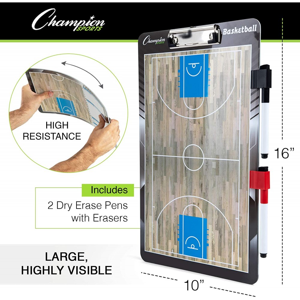 Дошка тренерська баскетбольна Champion Basketball Coaching Board 25х40 см