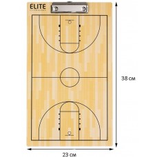 Дошка тренерська баскетбольна тактична Elite Basketball Coaching Board 23х38 см