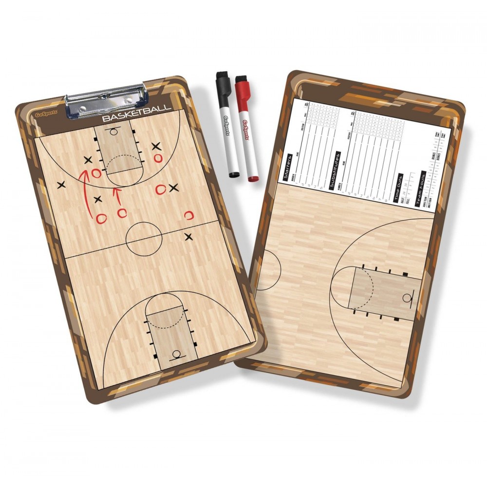Дошка тренерська баскетбольна тактична GoSport Basketball Coaching Board 24х40 см (GS01)