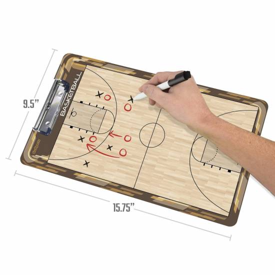 Дошка тренерська баскетбольна тактична GoSport Basketball Coaching Board 24х40 см (GS01)