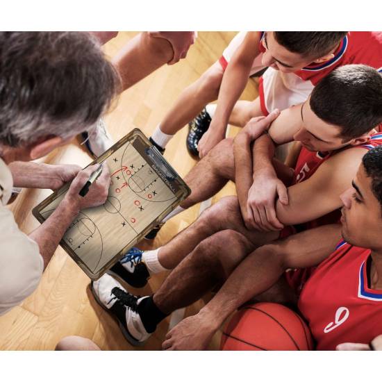 Дошка тренерська баскетбольна тактична GoSport Basketball Coaching Board 24х40 см (GS01)