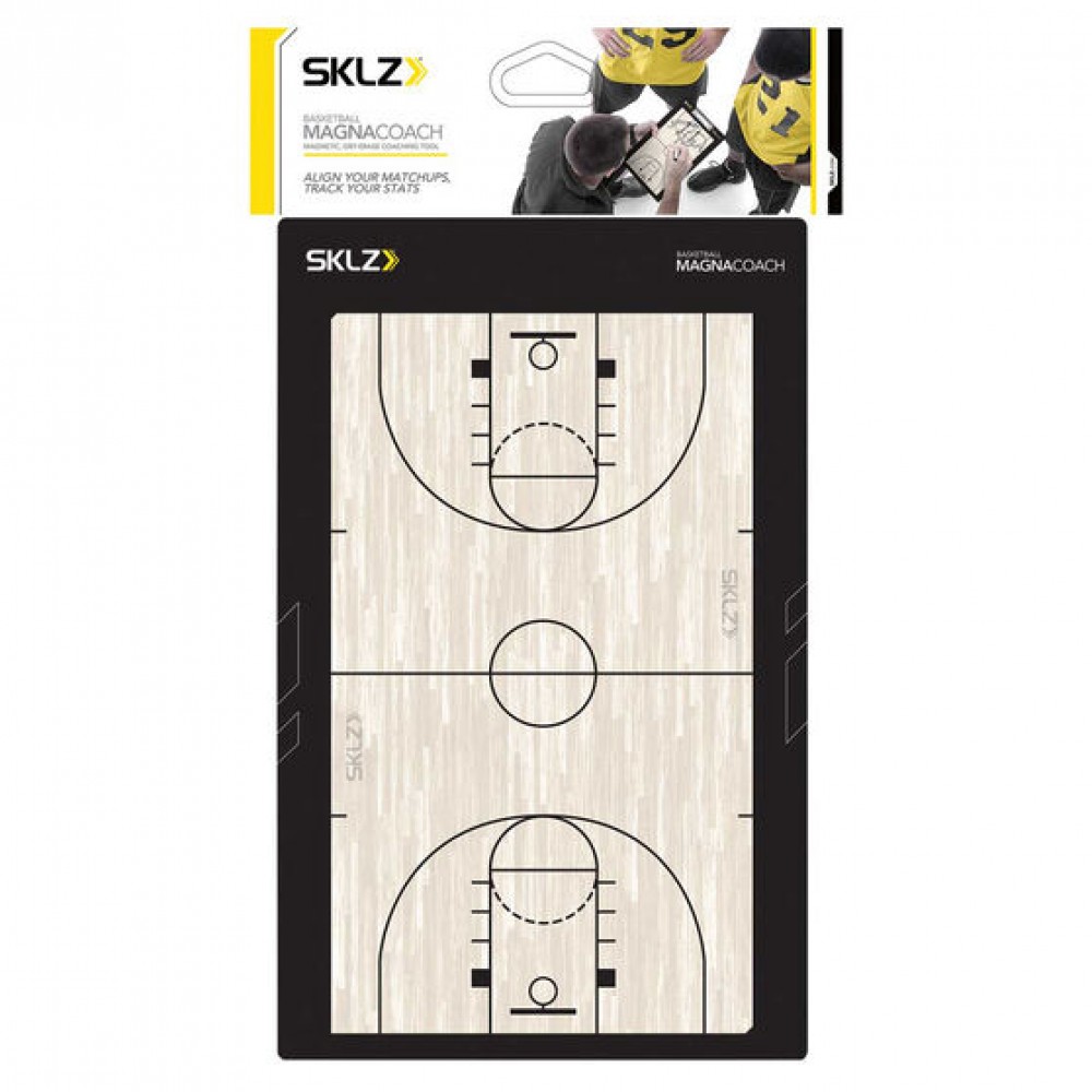 Дошка тренерська баскетбольна тактична SKLZ Magnacoach Basketball 22х33 см (SKLZ01)