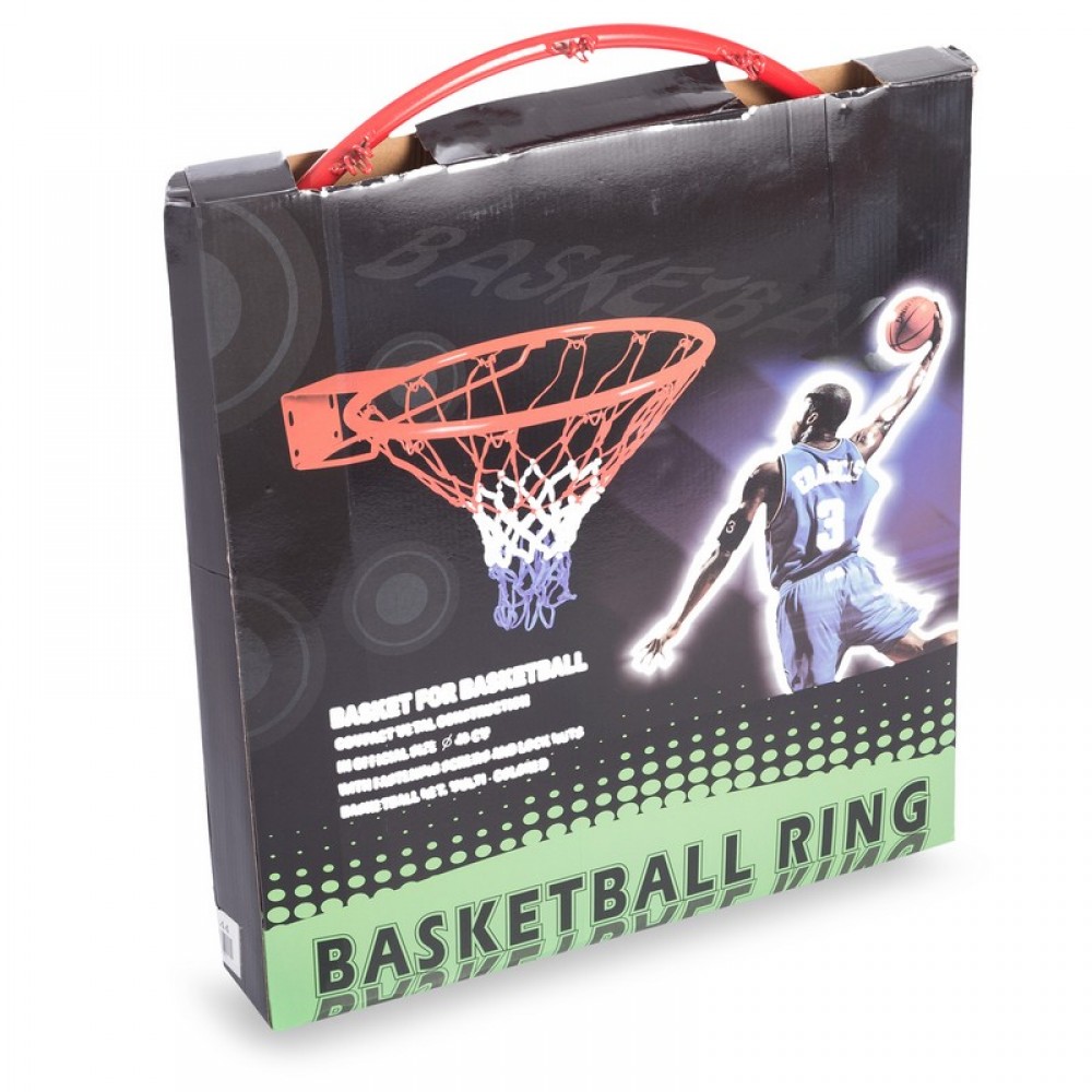 Кільце металеве 45 см з сіткою Basketball Ring (С-0844)