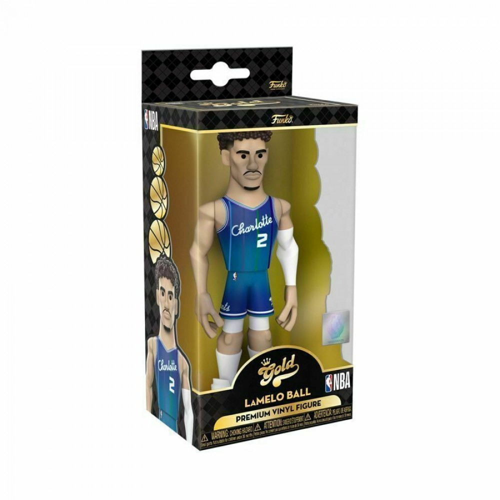 Іграшка-фігурка баскетболіста Funko Pop Gold NBA  Charlotte Hornets LaMelo LaFrance Ball (DRM220318.4)