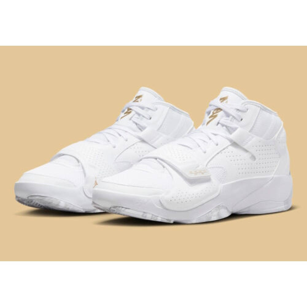 Кросівки баскетбольні Jordan Zion 2 White Metallic Gold Basketball Shoes (DQ7688-170)