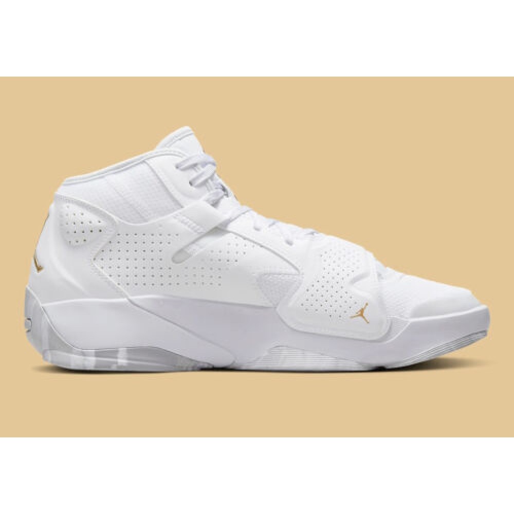 Кросівки баскетбольні Jordan Zion 2 White Metallic Gold Basketball Shoes (DQ7688-170)