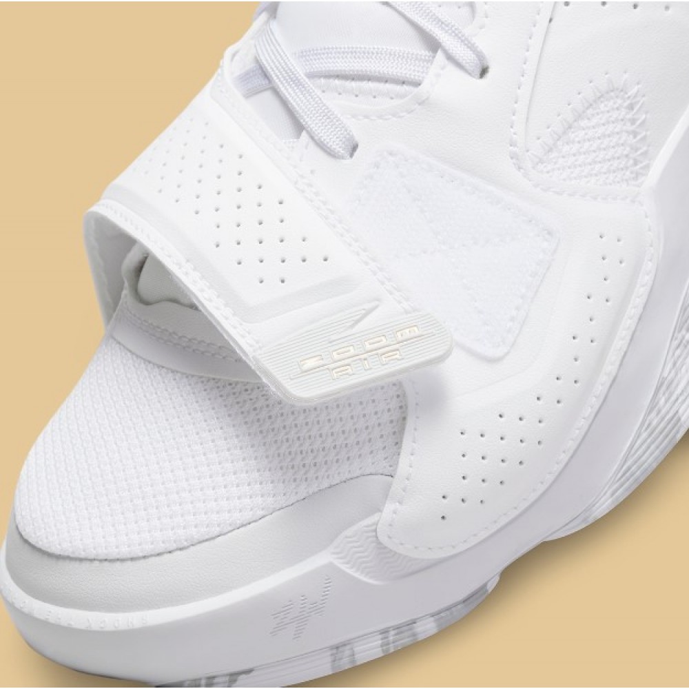 Кросівки баскетбольні Jordan Zion 2 White Metallic Gold Basketball Shoes (DQ7688-170)
