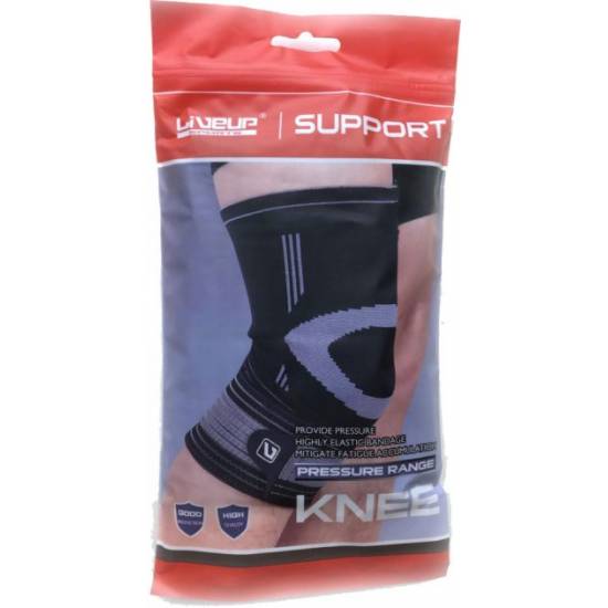 Наколінник-фіксатор-бандаж коліна LiveUP Knee Support регульований (LS5676-bl)