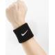 Напульсники Nike Swoosh Wristbands 2 шт. (1 пара) для спорту, ігор, тренувань чорні (N.NN.04.010.OS) 