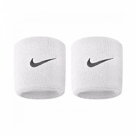 Напульсники Nike Swoosh Wristbands 2 шт. (1 пара) для спорту, ігор, тренувань білі (N.NN.04.101.OS) 