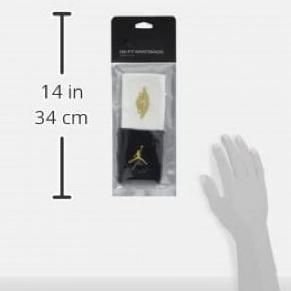 Напульсники баскетбольні Jordan Jumpman Wristbands 2 шт. (1 пара) для спорту, ігор, тренувань (J.KN.01.010.OS)
