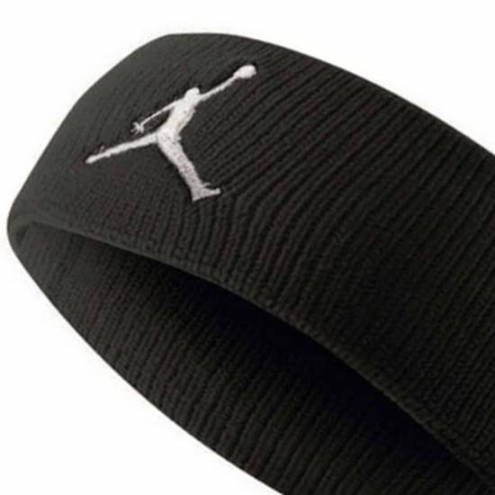 Пов'язка баскетбольна  на голову Jordan Dri-FIT Jumpman Headband чорна (J.JN.00.010.OS)