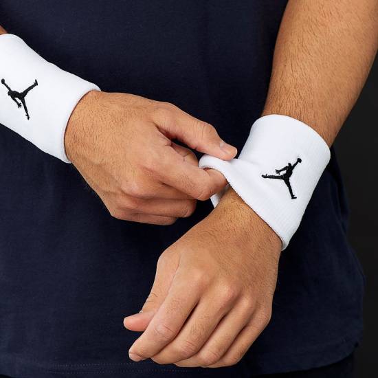 Напульсники баскетбольні Jordan Jumpman Wristbands 2 шт. (1 пара) для спорту, ігор, тренувань (J.KN.01.101.OS)