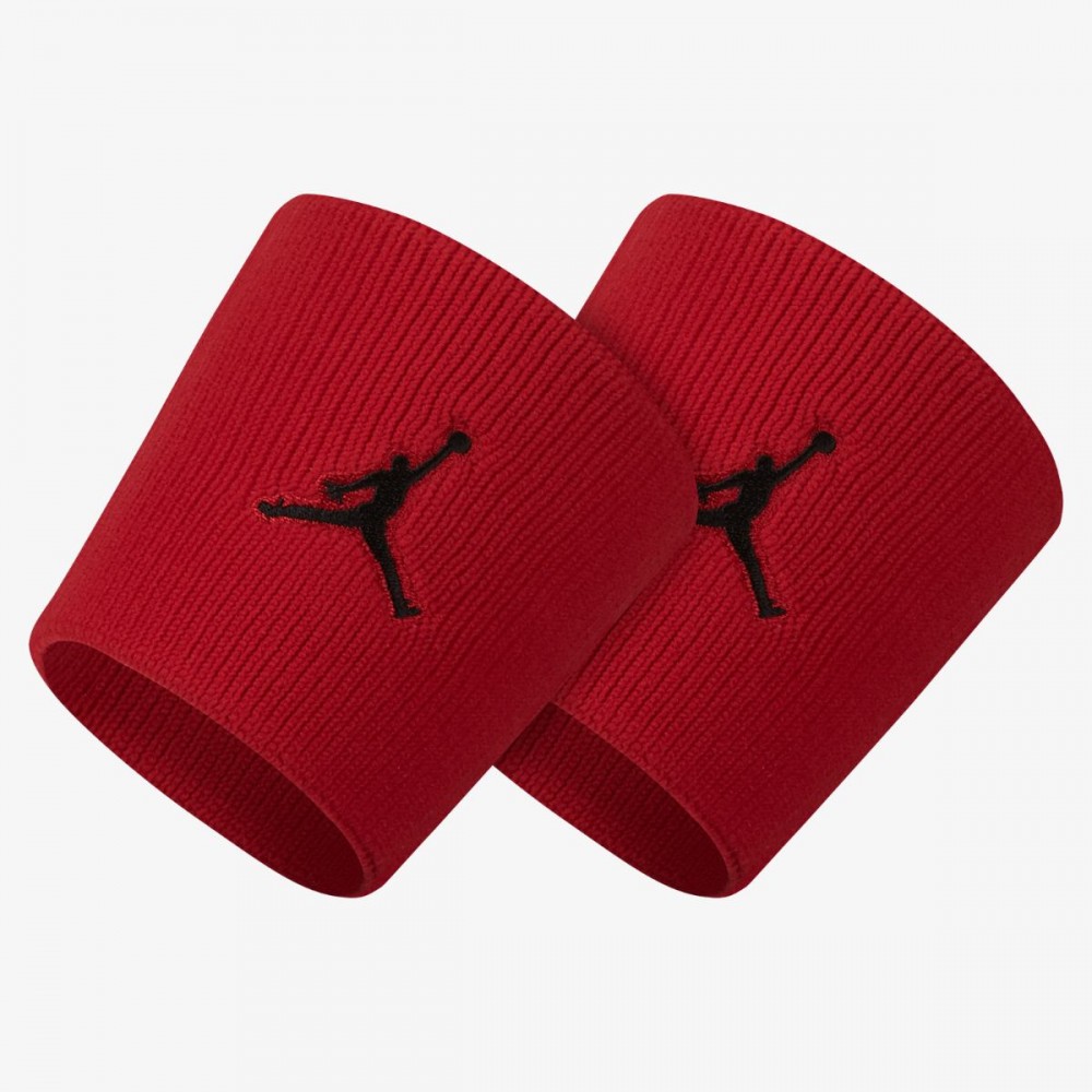 Напульсники баскетбольні Jordan Jumpman Wristbands Red 2 шт. (1 пара) для спорту, ігор, тренувань (J.KN.01.605.OS)
