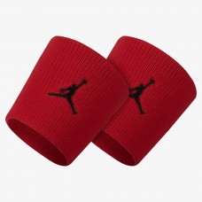 Напульсники баскетбольні Jordan Jumpman Wristbands Red 2 шт. (1 пара) для спорту, ігор, тренувань (J.KN.01.605.OS)