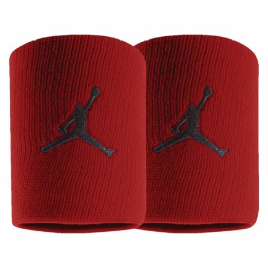 Напульсники баскетбольні Jordan Jumpman Wristbands Red 2 шт. (1 пара) для спорту, ігор, тренувань (J.KN.01.605.OS)