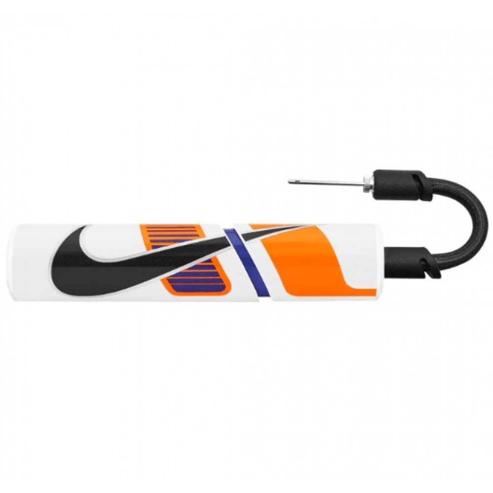 Насос Nike Essential Ball Pump Blue ручний для спортивних м'ячів (N.000.1484.113.NS) 