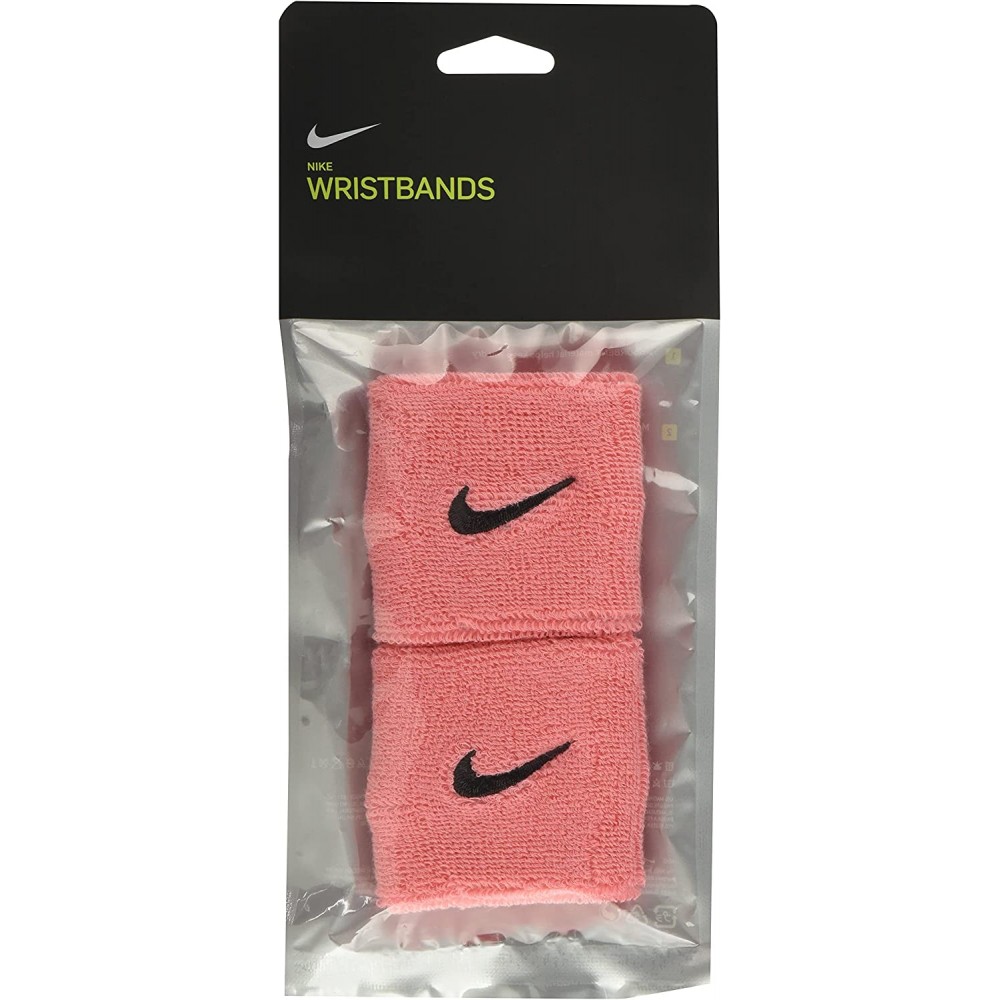 Напульсники Nike Swoosh Wristbands 2 шт. (1 пара) для спорту, ігор, тренувань рожеві (N.000.1565.677.OS) 