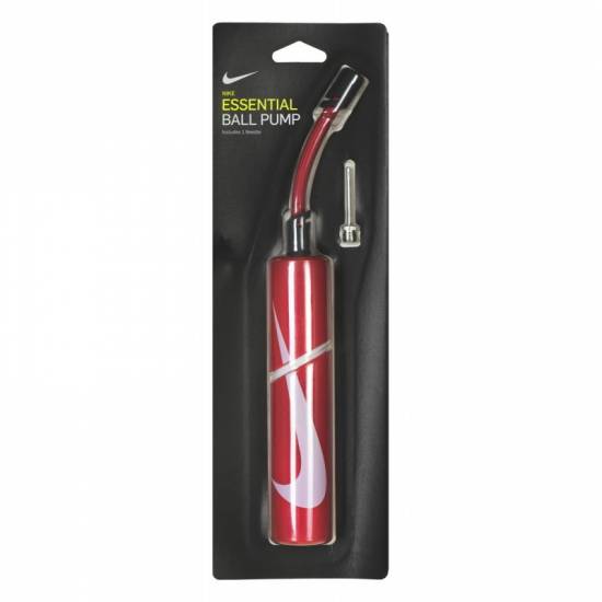 Насос Nike Essential Ball Pump Red ручний для спортивних м'ячів (N.KJ.01.681.NS) 