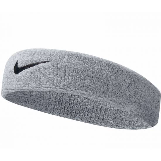 Пов'язка на голову Nike Swoosh Headband бавовна-поліестер-нейлон сірий (N.NN.07.051.OS) 