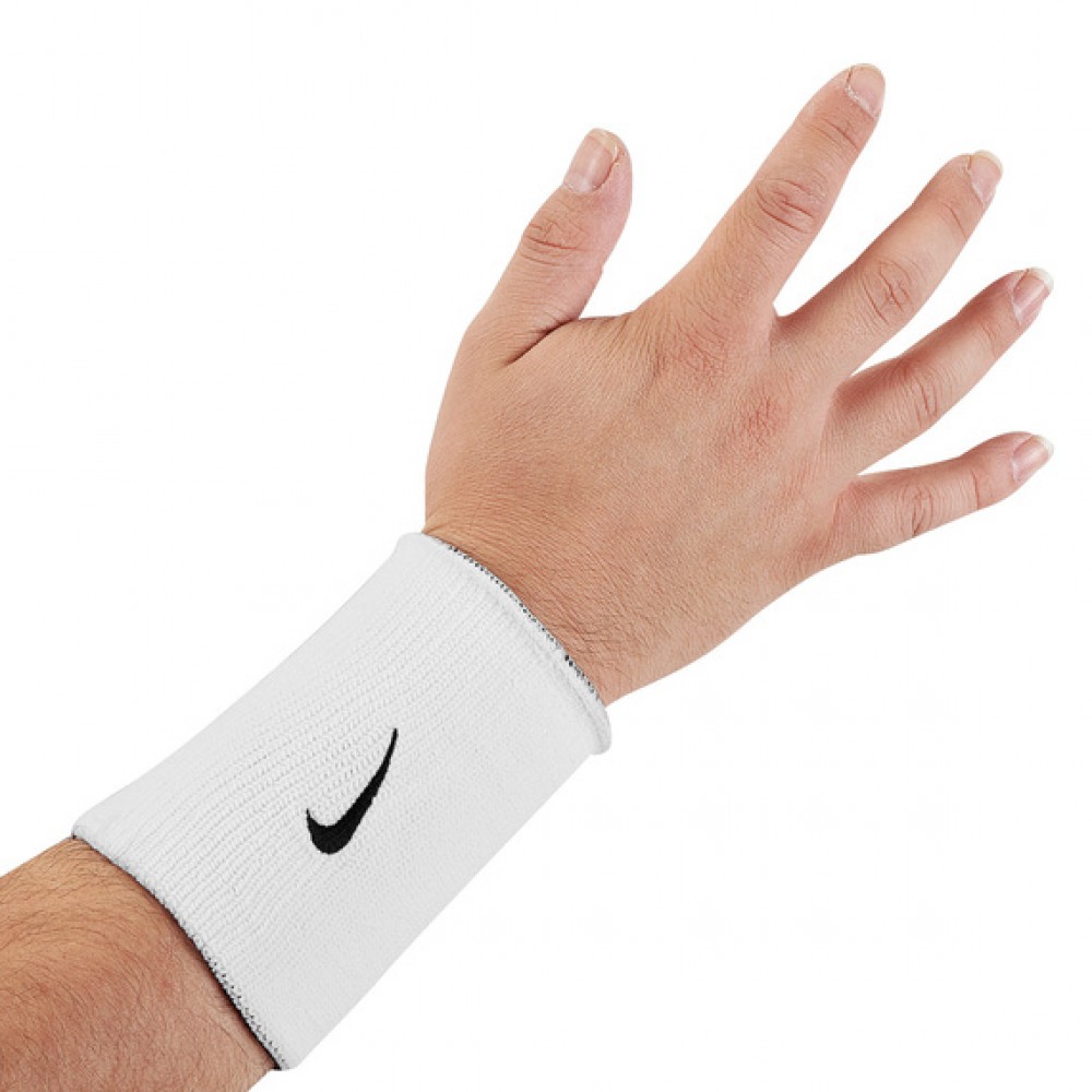 Напульсники Nike Doublewide Wristbands 2 шт. (1 пара) для спорту, ігр, тренувань (NNN05-101) 