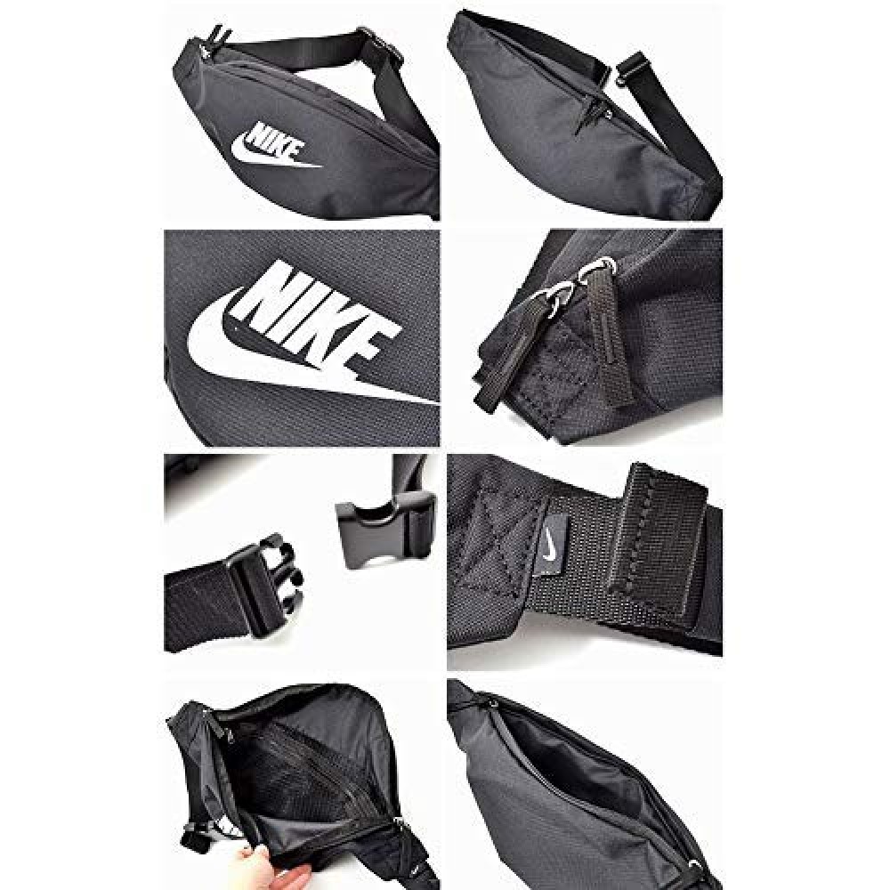 Сумка-бананка на пояс Nike Heritage Waistpack для зберігання дрібних предметів (BA5750-010)