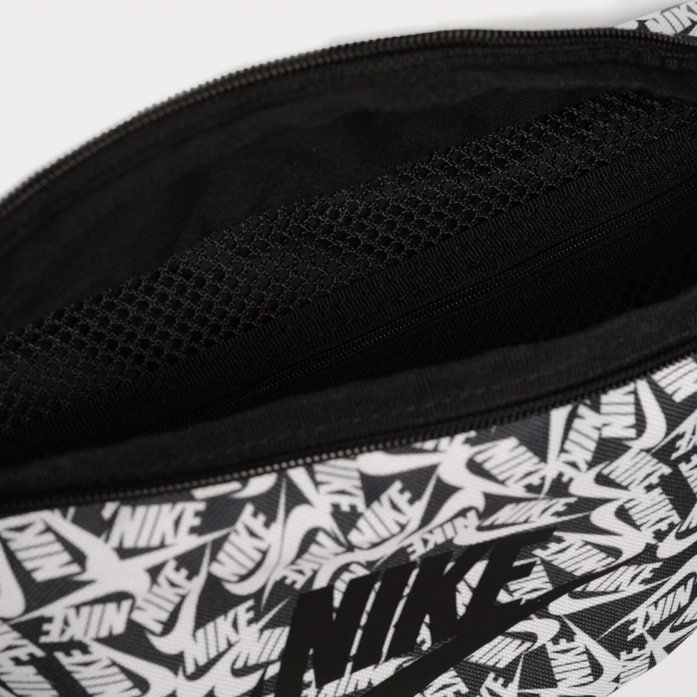 Сумка-бананка на пояс Nike Heritage Waistpack 3 л для зберігання дрібних предметів (FD5593-010)
