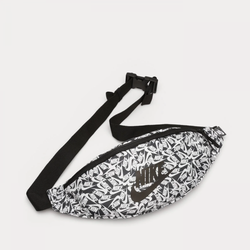 Сумка-бананка на пояс Nike Heritage Waistpack 3 л для зберігання дрібних предметів (FD5593-010)