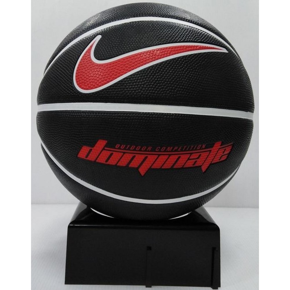 М'яч баскетбольний Nike Dominate розмір 5, 6, 7 гума чорний-білий-червоний (N.000.1165.095.07)
