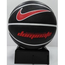 М'яч баскетбольний Nike Dominate розмір 5, 6, 7 гума чорний-білий-червоний (N.000.1165.095.07)