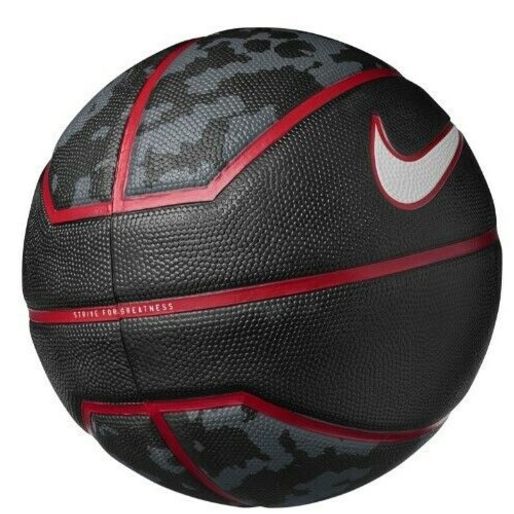 М'яч баскетбольний Nike Lebron Playground розмір 7 гума чорно-сірий (N.000.2784.931.07)