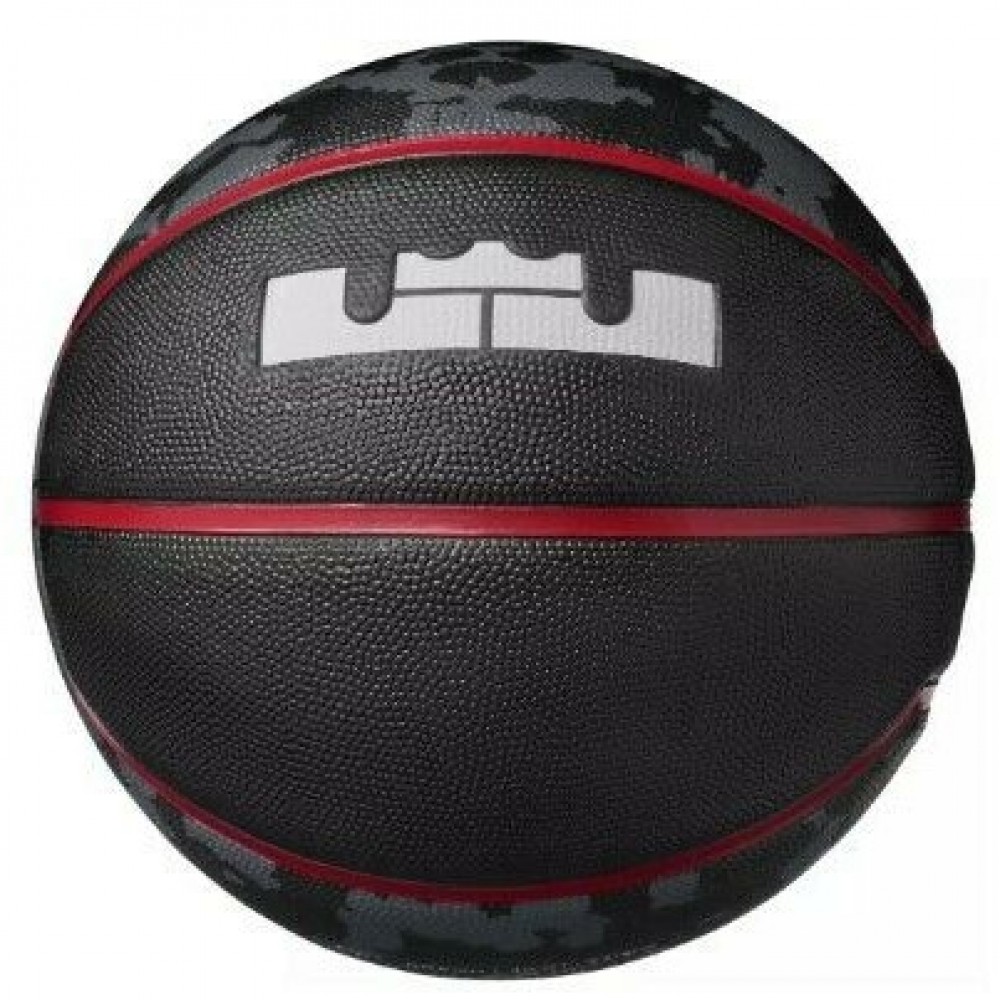 М'яч баскетбольний Nike Lebron Playground розмір 7 гума чорно-сірий (N.000.2784.931.07)