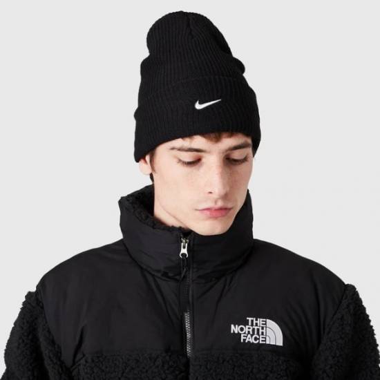 Шапка зимова Nike Beanie Utility Swoosh чорна (DV3342-010)