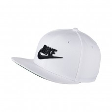 Кепка-бейсболка з прямим козирком Nike Futura Snapback In White 6-панельний снепбек (891284-100)