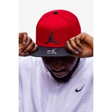 Кепка-бейсболка з прямим козирьком Jordan Pro Jumpman Spanback 6-панельний спенбек (AR2118-688)