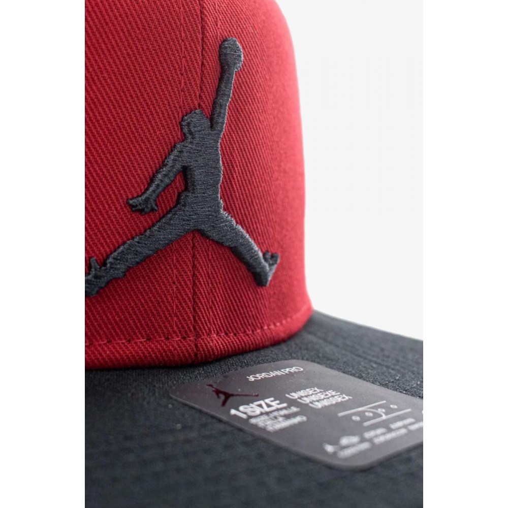 Кепка-бейсболка з прямим козирьком Jordan Pro Jumpman Spanback 6-панельний спенбек (AR2118-688)