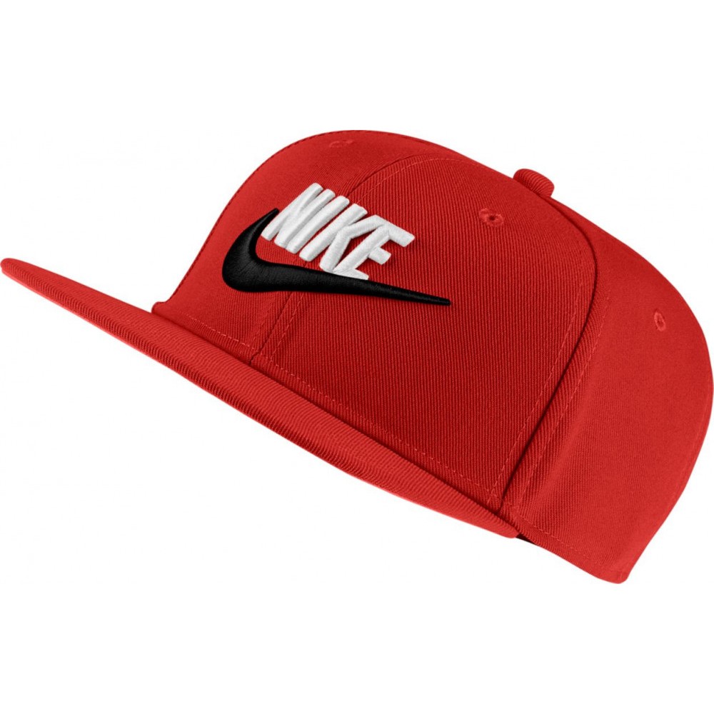 Кепка-бейсболка з прямим козирком Nike Pro Futura Snapback Cap 6-панельний снепбек (AV8015-658)