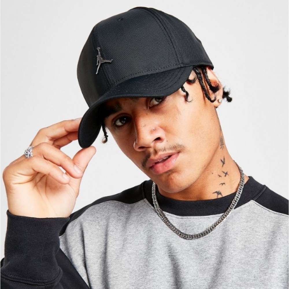 Кепка-бейсболка Nike Jordan Jumpman Rise Cap Metal Black (FD5186-010)