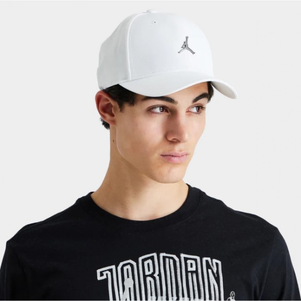 Кепка-бейсболка Nike Jordan Jumpman Classic99 Metal біла (CW6410-100)