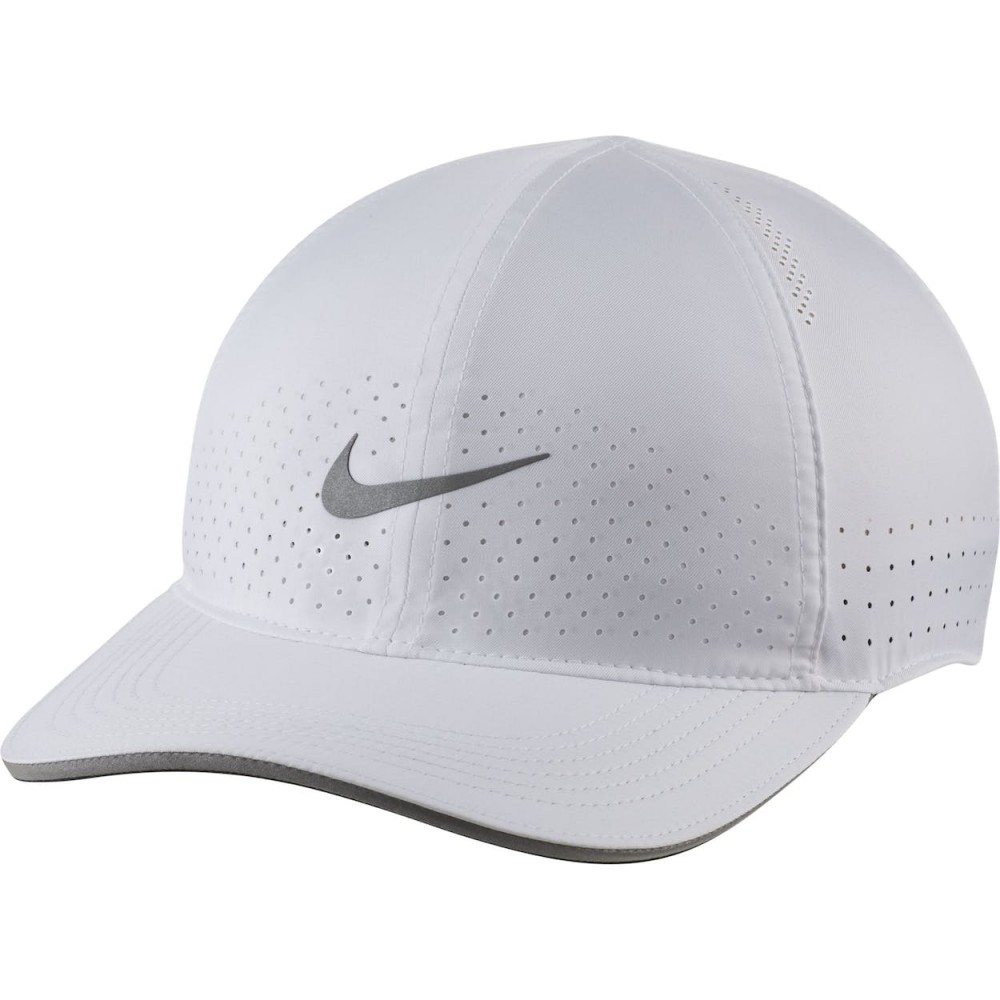 Кепка-бейсболка Nike Dri-FIT Aerobill Featherlight Cap біла для бігу (DC3598-100)