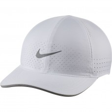 Кепка-бейсболка Nike Dri-FIT Aerobill Featherlight Cap біла для бігу (DC3598-100)