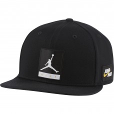 Кепка-бейсболка з прямим козирком Jordan Pro Jumpman Snapback 6-панельний снепбек (DJ6120-010)