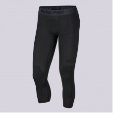 Тайтси чоловічі баскетбольні Nike Pro Men's 3/4 Basketball Tights чорні (AT3383-010)