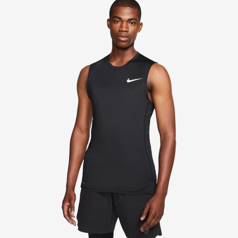 Майка компресійна чоловіча Nike Pro Men's Sleeveless Top поліестер чорна (BV5600-010)