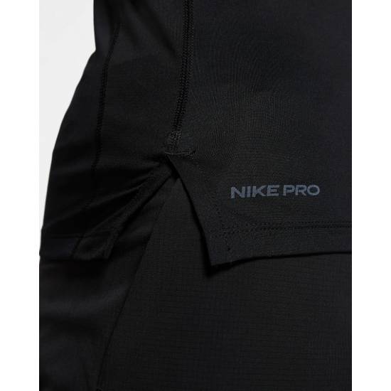 Футболка компрессійна чоловіча Nike Pro Top поліестер чорна (BV5631-010)