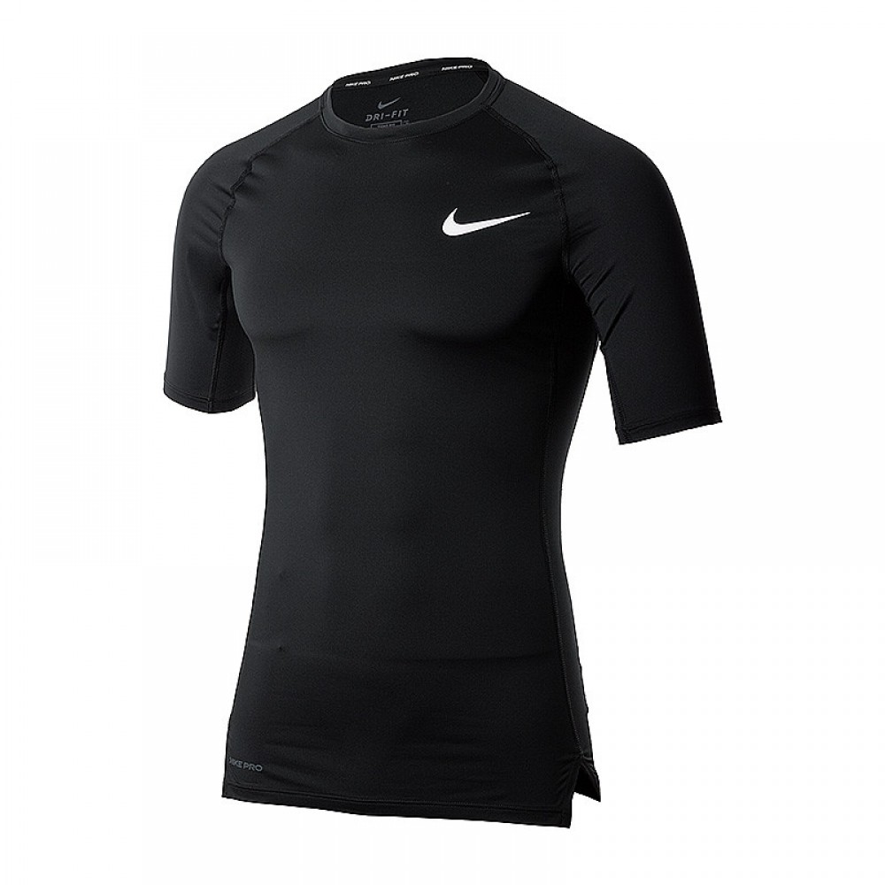 Футболка компрессійна чоловіча Nike Pro Top поліестер чорна (BV5631-010)