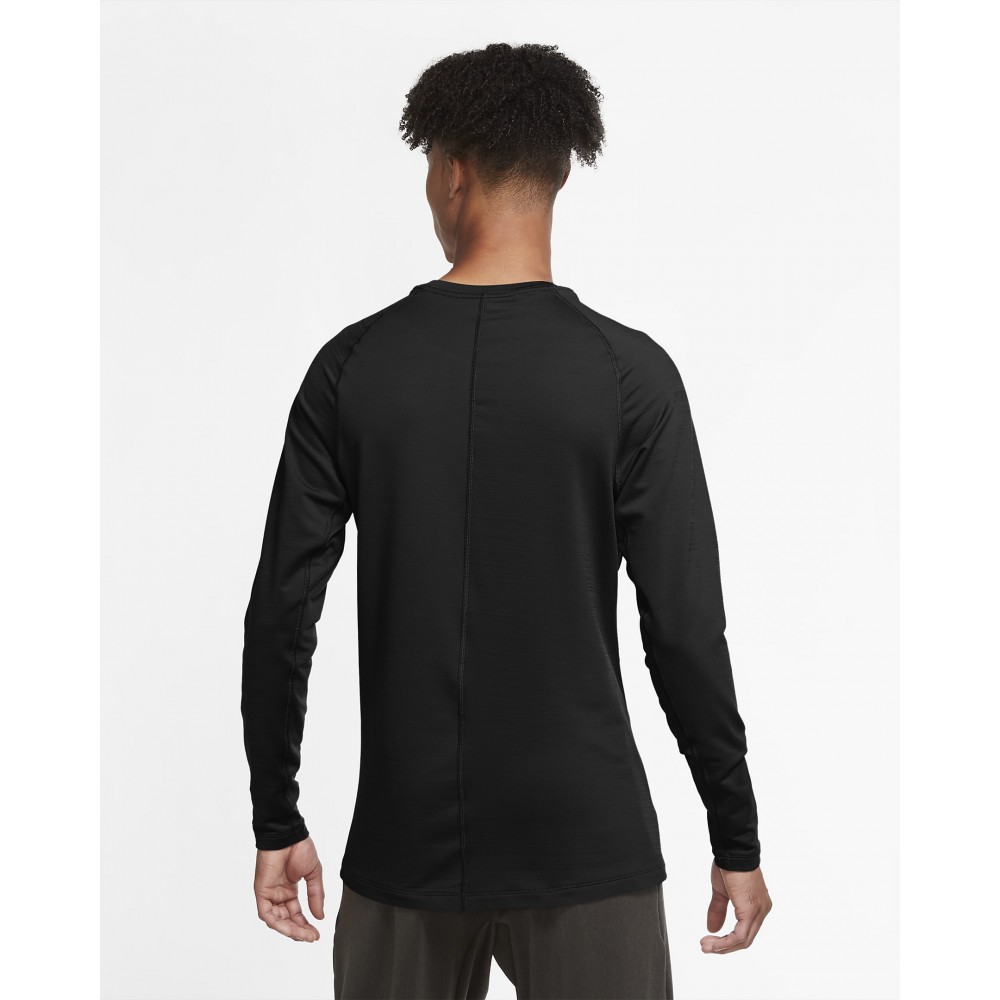 Футболка тепла компресійна Nike Pro Warm Long-Sleeve Top Crew з довгими рукавами (CU6740-010)