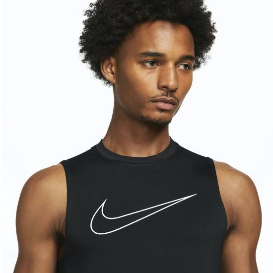 Майка компресійна чоловіча Nike Pro Dri-Fit поліестер чорна (DD1988-010)